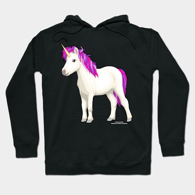 Unicorn Magical Fantasy Creature Novelty Gift Hoodie by Airbrush World